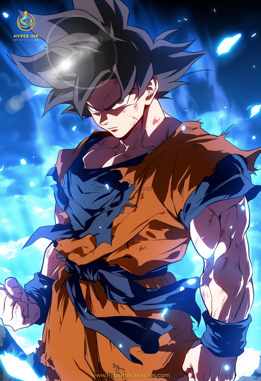 Super Force Series - 001 (Goku-Inspired) | Premium Anime Metal Print — For True Collectors