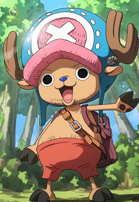 Pirate King Series - 001 (Chopper-Inspired)| Premium Anime Metal Print — For True Collectors