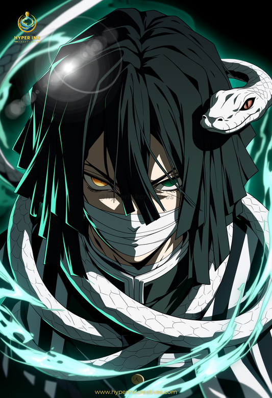 006 (Obanai - Inspired)| Premium Anime Metal Print — For True Collectors