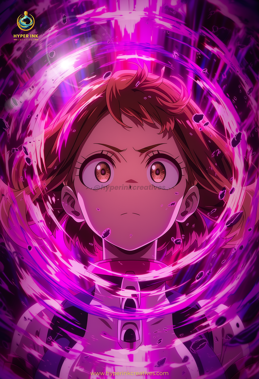004 (Ochaco - Inspired)| Premium Anime Metal Print — For True Collectors