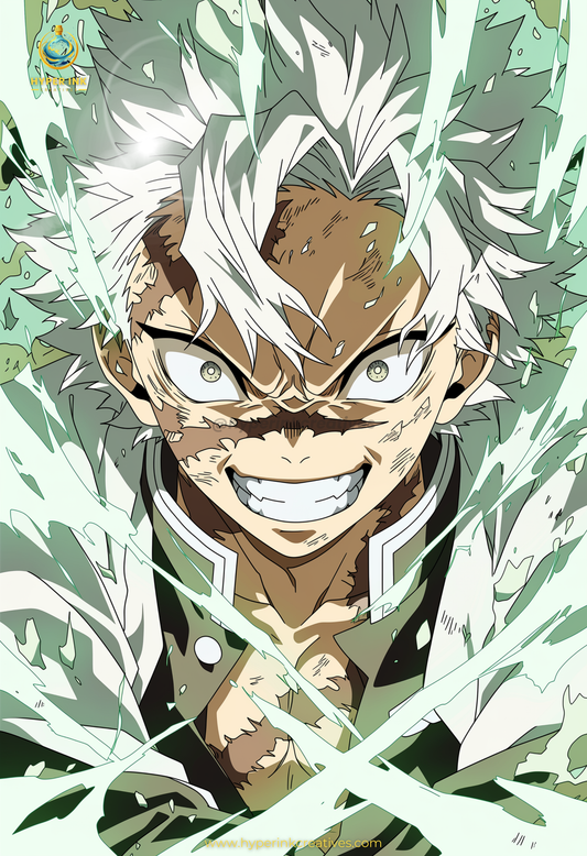 006 (Sanemi - Inspired)| Premium Anime Metal Print — For True Collectors