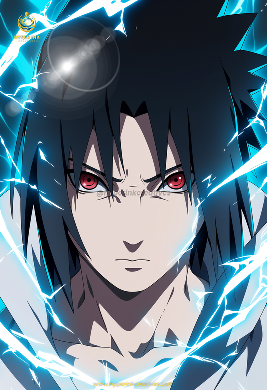 004 (Sasuke - Inspired)| Premium Anime Metal Print — For True Collectors