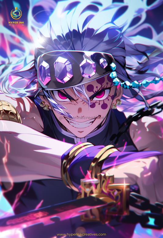 Demon's End Series - Infinity Collection - 001 (Tengen-Inspired) | Premium Anime Metal Print — For True Collectors
