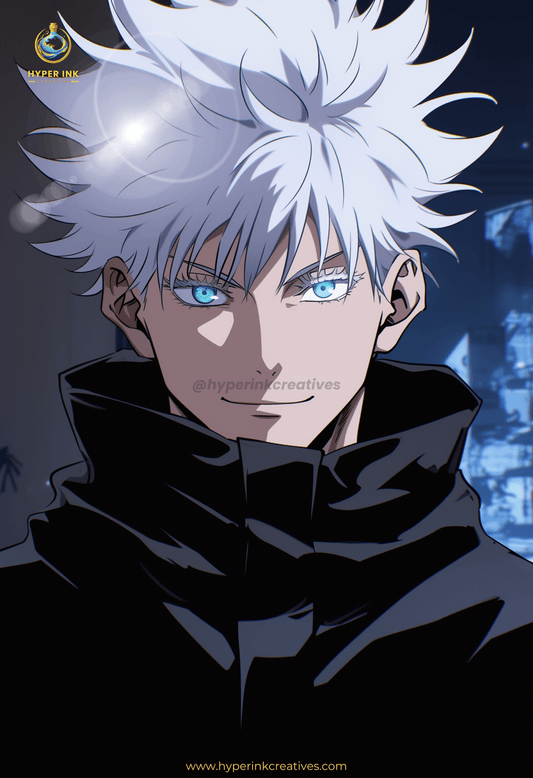 Cursed Real Series - 002 (Gojo-Inspired) | Premium Anime Metal Print — For True Collectors