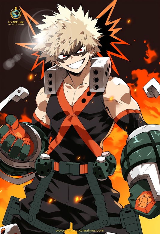 Symbol of Hope Series - 002 (Katsuki-Inspired) | Premium Anime Metal Print — For True Collectors