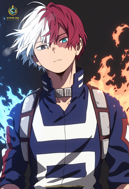 Symbol of Hope Series - 001 (Shoto-Inspired) | Premium Anime Metal Print — For True Collectors