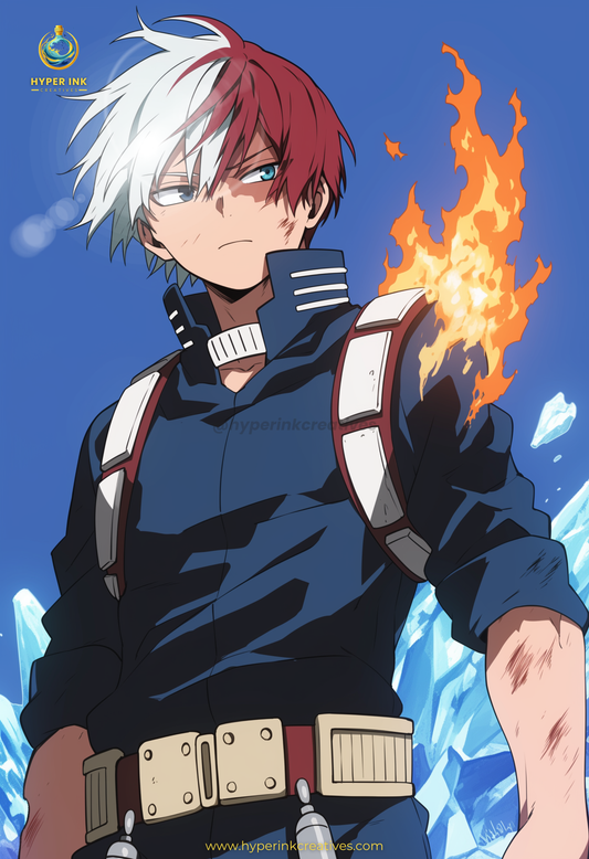 Symbol of Hope Series - 002 (Shoto-Inspired) | Premium Anime Metal Print — For True Collectors