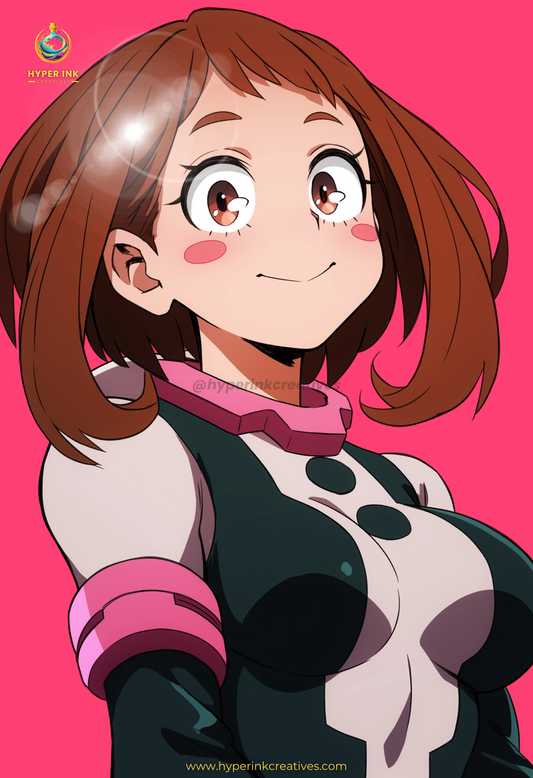 Symbol of Hope Series - 001 (Ochako-Inspired) | Premium Anime Metal Print — For True Collectors