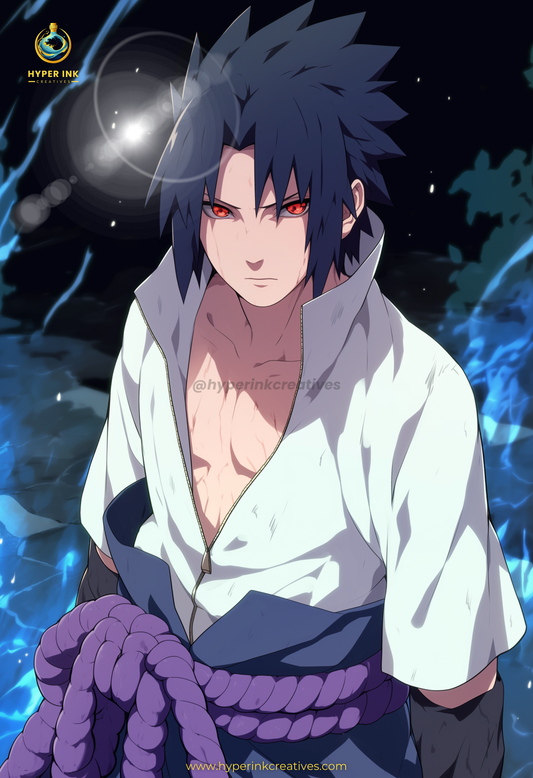 Shinobi's Legacy Series - 003 (Sasuke-Inspired)| Premium Anime Metal Print — For True Collectors