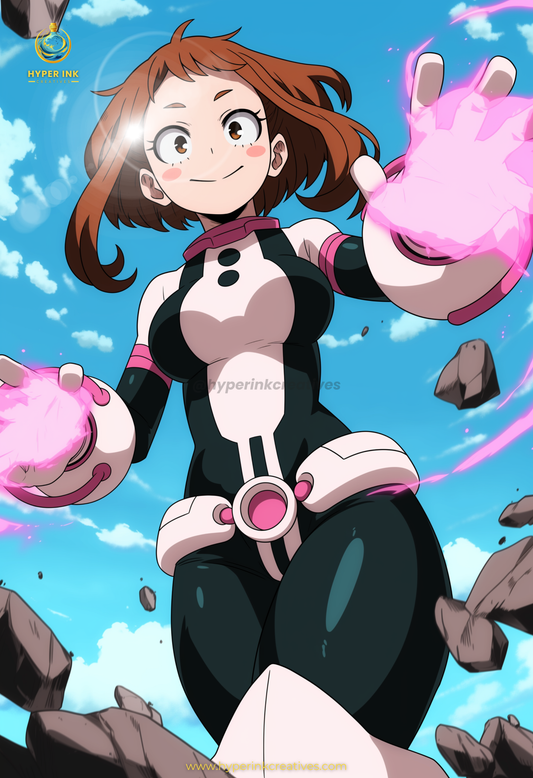 Symbol of Hope Series - 003 (Ochako-Inspired) | Premium Anime Metal Print — For True Collectors