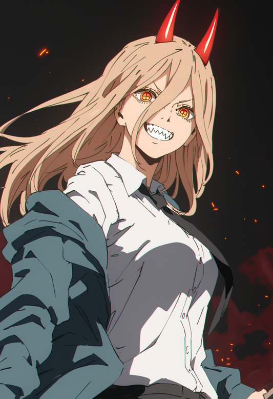 Devil Hunter Series - 002 (Power-Inspired)| Premium Anime Metal Print — For True Collectors