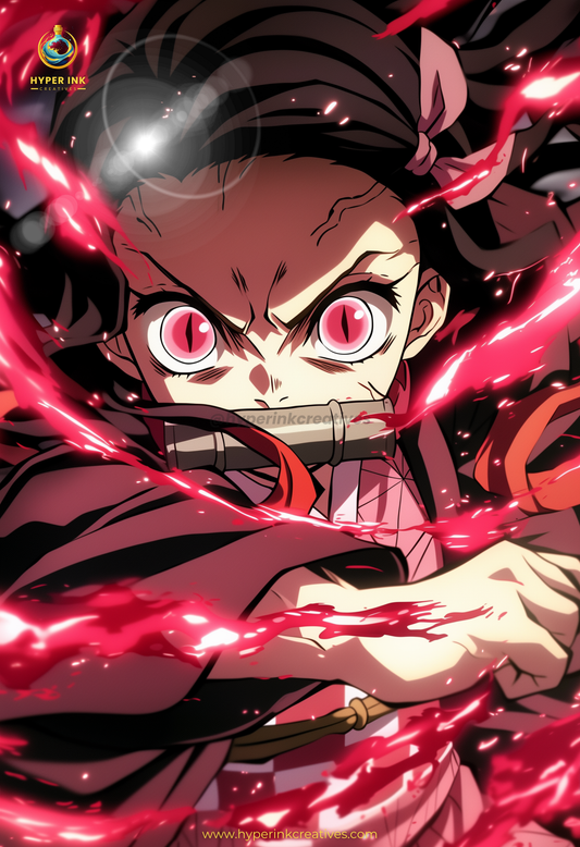 Demon's End Series - Infinity Collection - 002 (Nezuko-Inspired) | Premium Anime Metal Print — For True Collectors