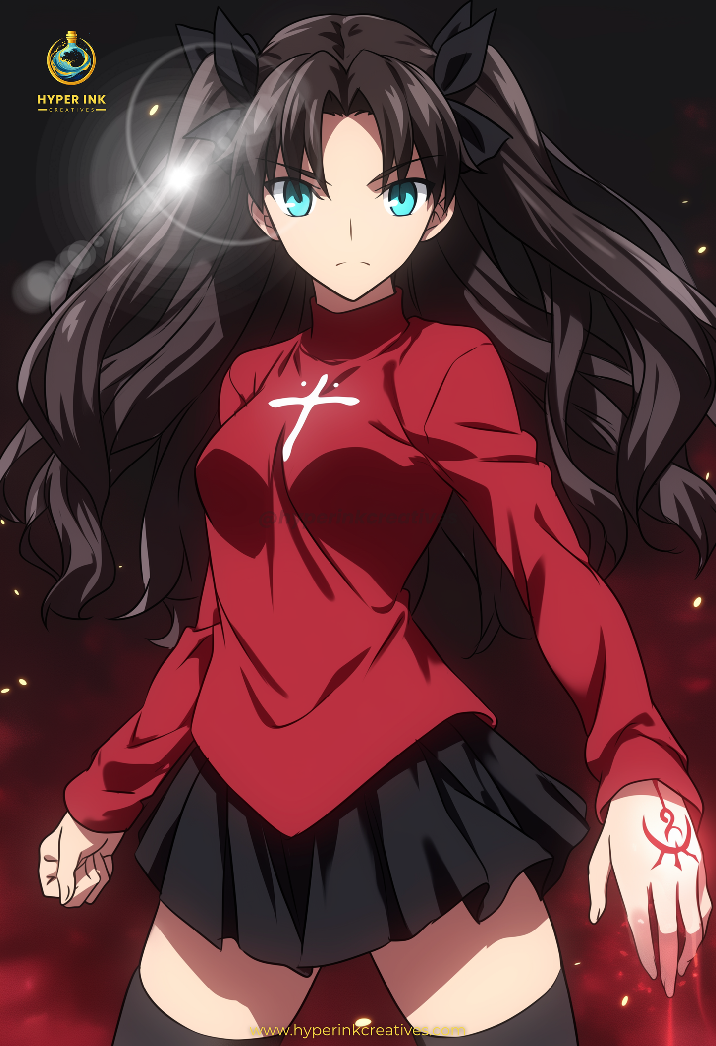 Eternal Blade Series - 001 (Rin-Inspired)| Premium Anime Metal Print — For True Collectors