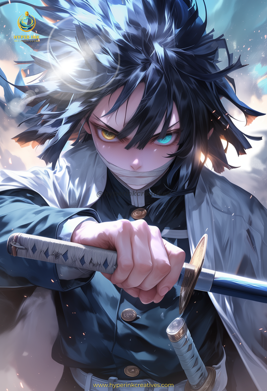 Demon's End Series - Infinity Collection - 002 (Obanai-Inspired) | Premium Anime Metal Print — For True Collectors