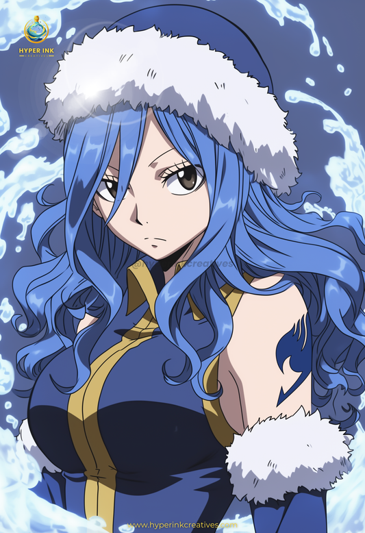 Guild of Legends Series - 001 (Juvia-Inspired)| Premium Anime Metal Print — For True Collectors