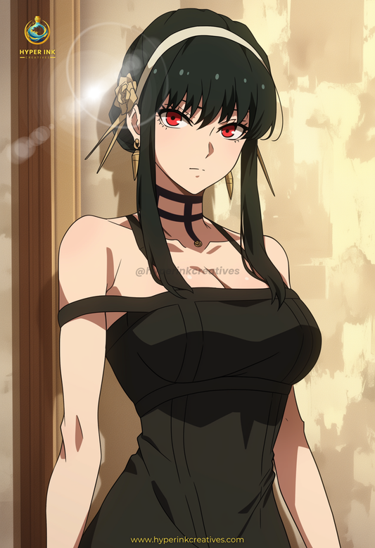 Secret Mission Series - 002 (Yor-Inspired) | Premium Anime Metal Print — For True Collectors