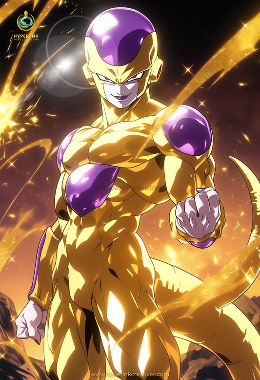 Super Force Series - 001 (Frieza-Inspired) | Premium Anime Metal Print — For True Collectors