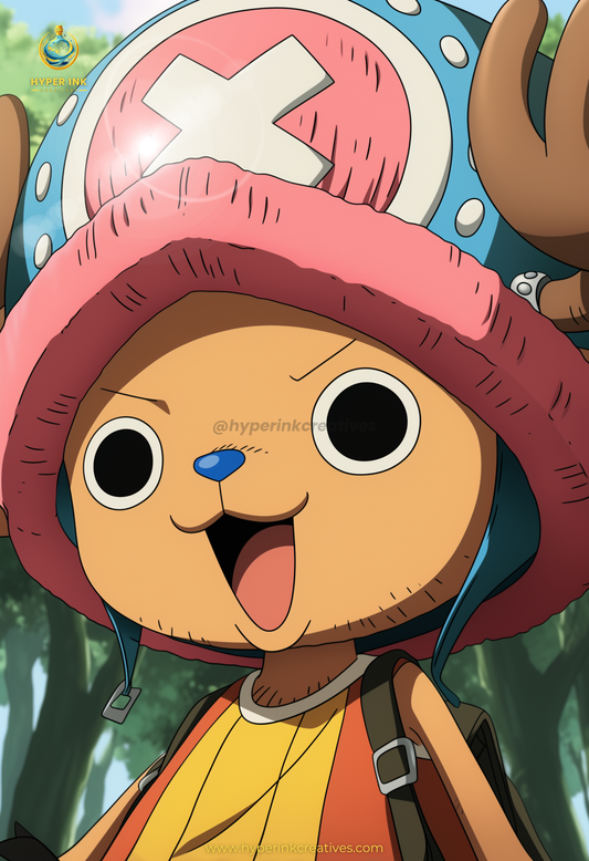 Pirate King Series - 002 (Chopper-Inspired)| Premium Anime Metal Print — For True Collectors