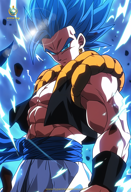 Super Force Series - 003 (Gogeta-Inspired) | Premium Anime Metal Print — For True Collectors