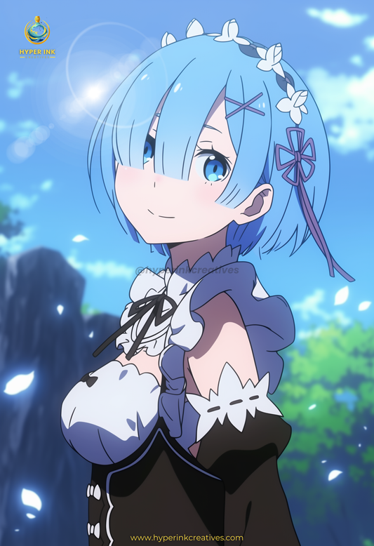 Cycle of Fate Series - 002 (Rem-Inspired)| Premium Anime Metal Print — For True Collectors )