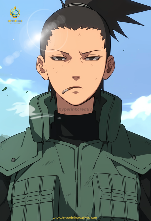 Shinobi's Legacy Series - 002 (Shikamaru-Inspired)| Premium Anime Metal Print — For True Collectors