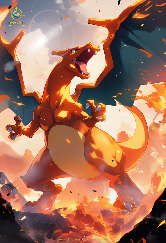 Charizard - 001| Premium Anime Metal Print — For True Collectors