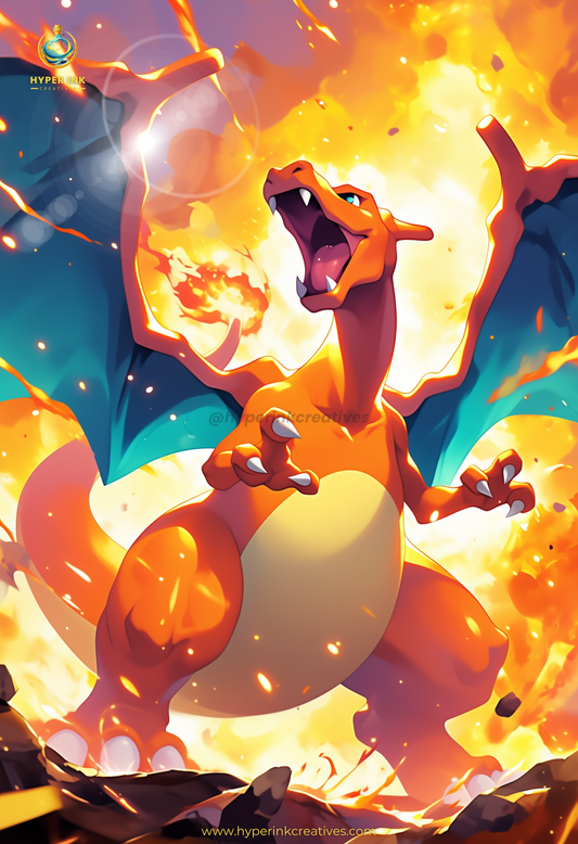 Charizard - 002| Premium Anime Metal Print — For True Collectors