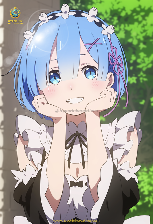 Cycle of Fate Series - 002 (Rem-Inspired)| Premium Anime Metal Print — For True Collectors