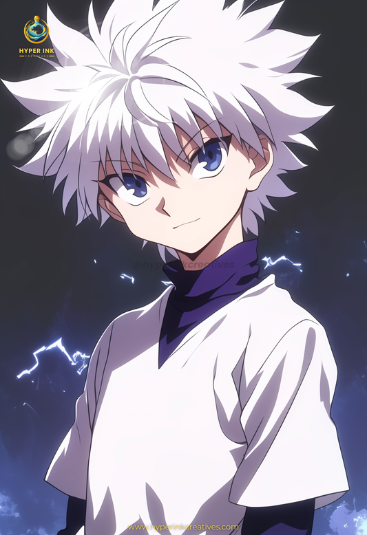 Hunter’s Legacy Series - 001 (Killua-Inspired) | Premium Anime Metal Print — For True Collectors
