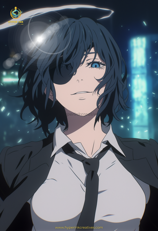 Devil Hunter Series - 002 (Himeno-Inspired)| Premium Anime Metal Print — For True Collectors