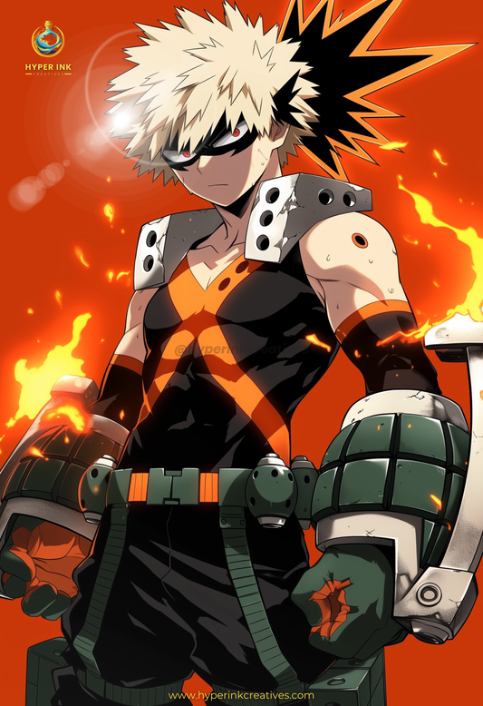 Symbol of Hope Series - 001 (Katsuki-Inspired) | Premium Anime Metal Print — For True Collectors