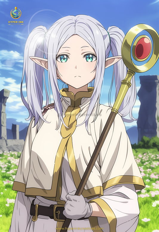 Beyond Eternity Series - 001 (Frieren-Inspired) | Premium Anime Metal Print — For True Collectors