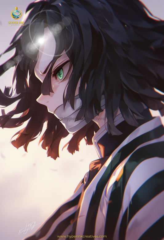 Demon's End Series - Infinity Collection - 003 (Obanai-Inspired) | Premium Anime Metal Print — For True Collectors