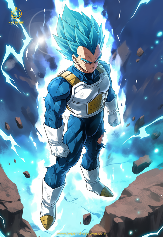 Super Force Series - 003 (Vegeta-Inspired) | Premium Anime Metal Print — For True Collectors