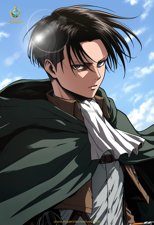 Walls of Freedom Series - 001 (Levi-Inspired)| Premium Anime Metal Print — For True Collectors
