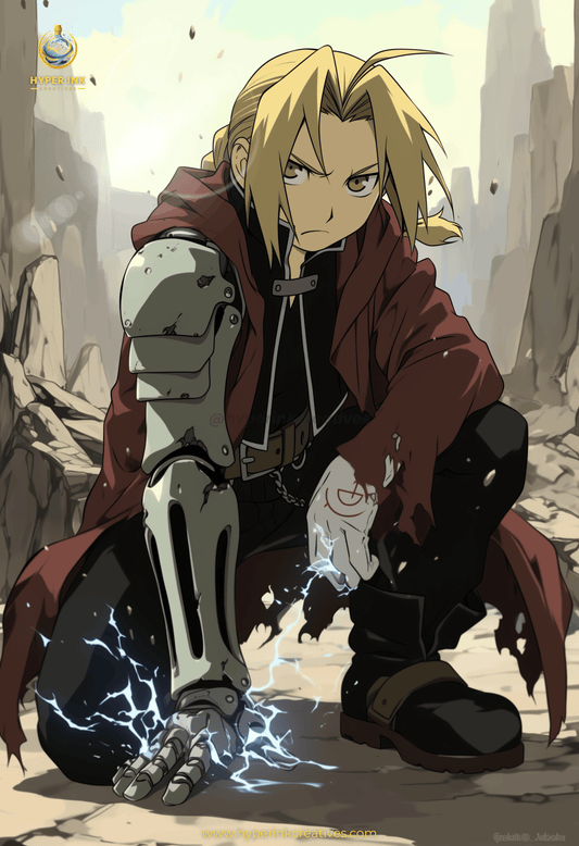 Equivalent Exchange Series - 001 (Edward-Inspired) | Premium Anime Metal Print — For True Collectors