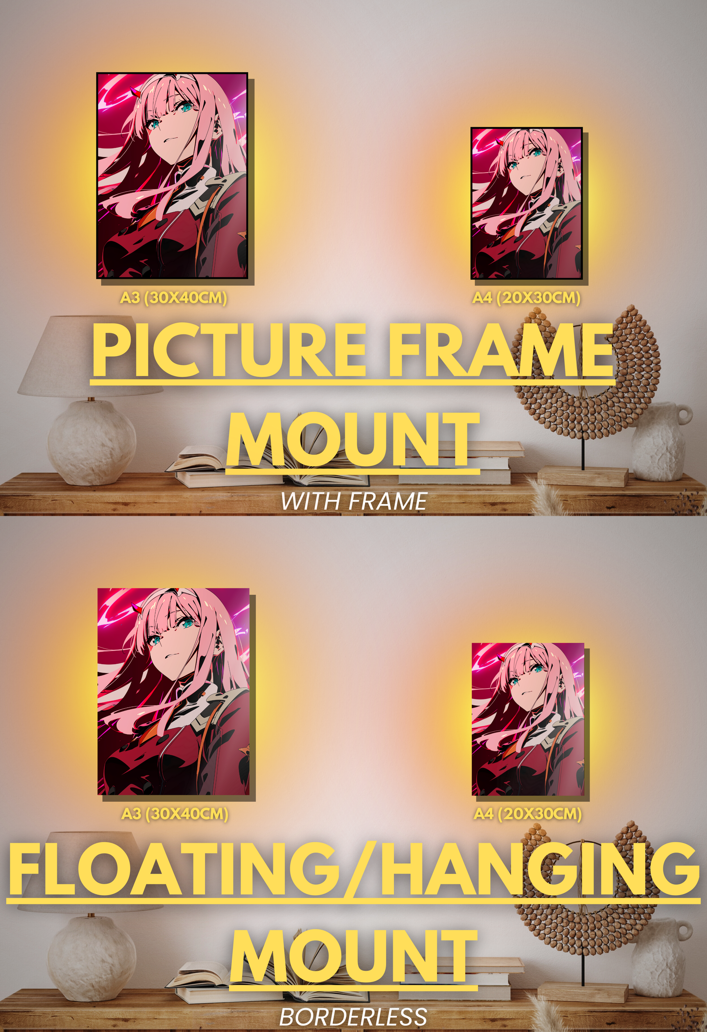 002 (Zero Two- Inspired)| Premium Anime Metal Print — For True Collectors