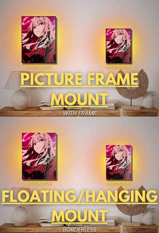 002 (Zero Two- Inspired)| Premium Anime Metal Print — For True Collectors