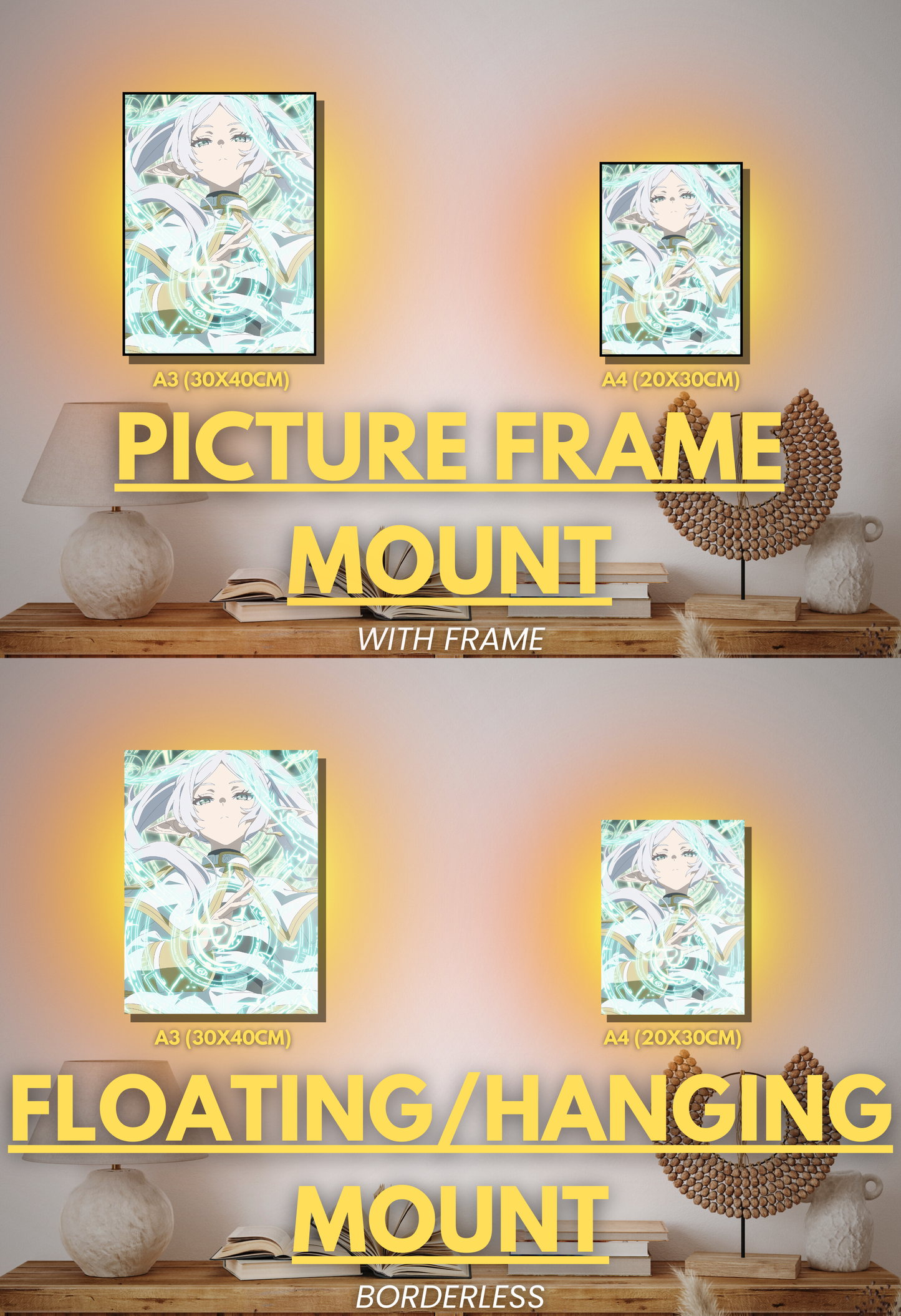 004 (Frieren - Inspired)| Premium Anime Metal Print — For True Collectors