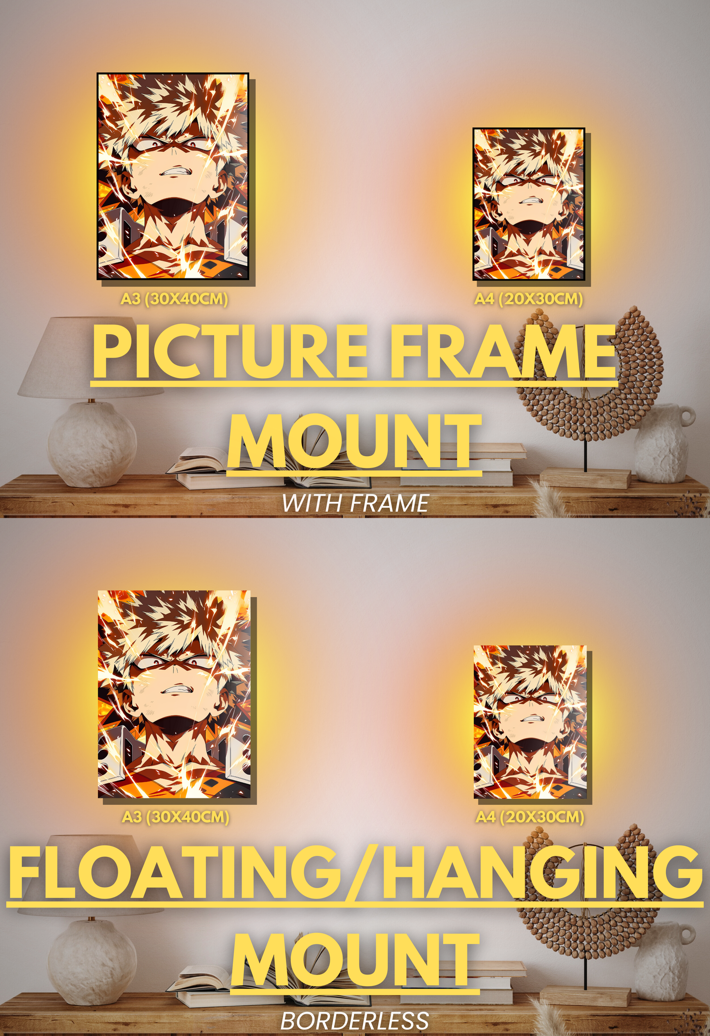 002 (Bakugo - Inspired)| Premium Anime Metal Print — For True Collectors