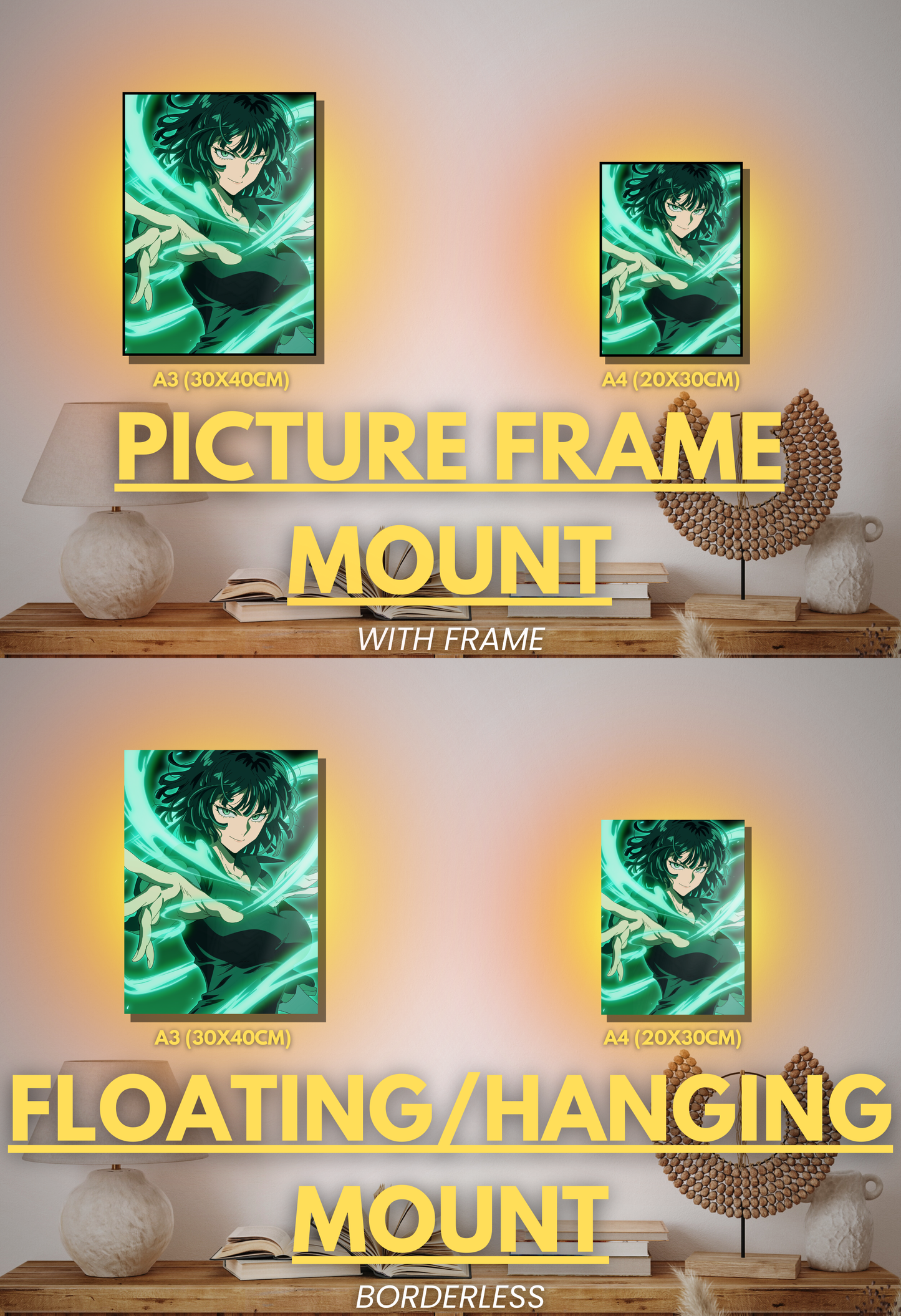 001 (Fubuki - Inspired)| Premium Anime Metal Print — For True Collectors