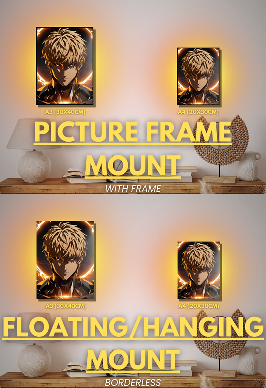 002 (Genos - Inspired)| Premium Anime Metal Print — For True Collectors