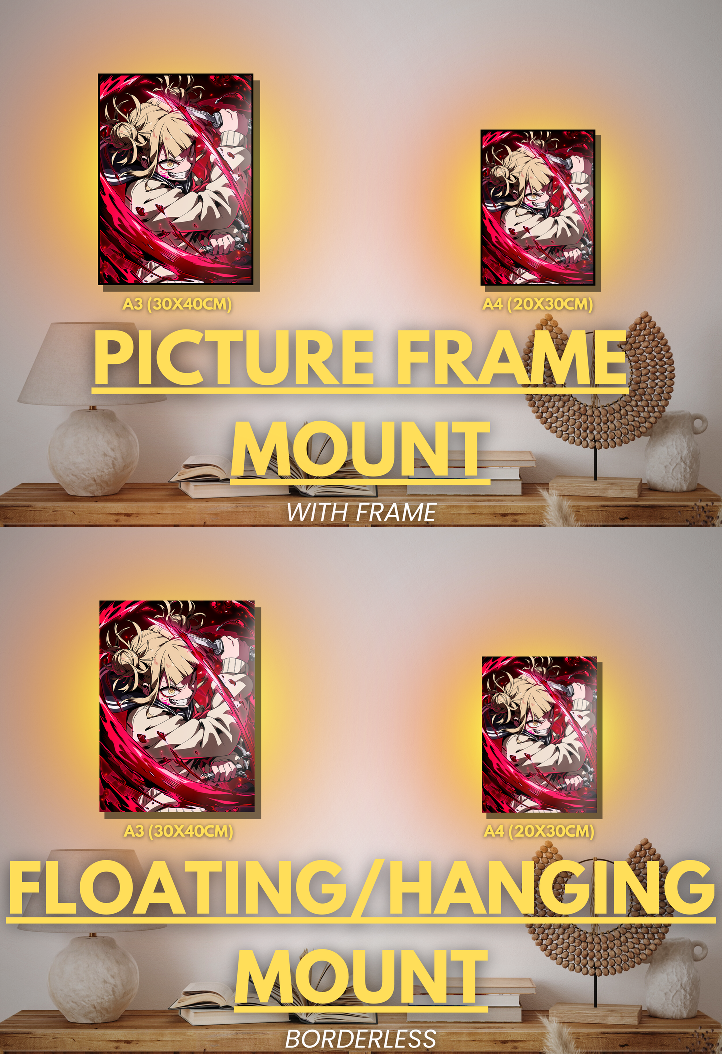 001 (Himiko Toga - Inspired)| Premium Anime Metal Print — For True Collectors