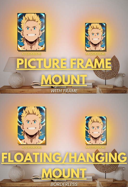 001 (Mirio Togata - Inspired)| Premium Anime Metal Print — For True Collectors