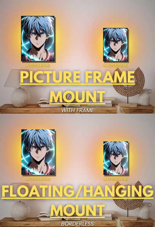 001 (Kuroko - Inspired)| Premium Anime Metal Print — For True Collectors