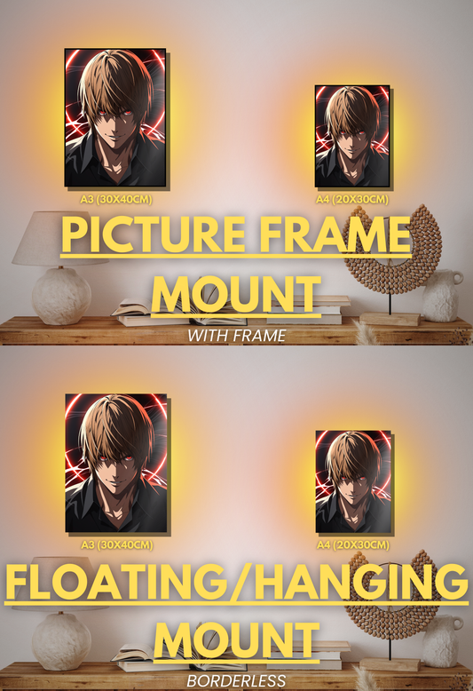 001 (Light Yagami - Inspired)| Premium Anime Metal Print — For True Collectors