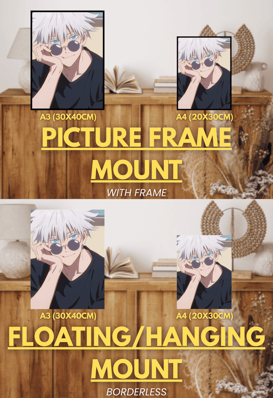 Cursed Real Series - 003 (Gojo-Inspired) | Premium Anime Metal Print — For True Collectors