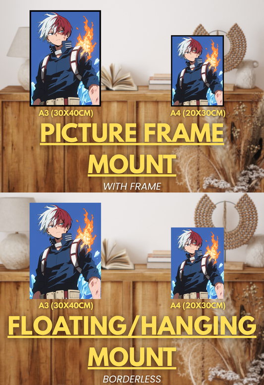 Symbol of Hope Series - 002 (Shoto-Inspired) | Premium Anime Metal Print — For True Collectors