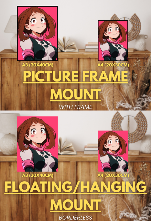 Symbol of Hope Series - 001 (Ochako-Inspired) | Premium Anime Metal Print — For True Collectors