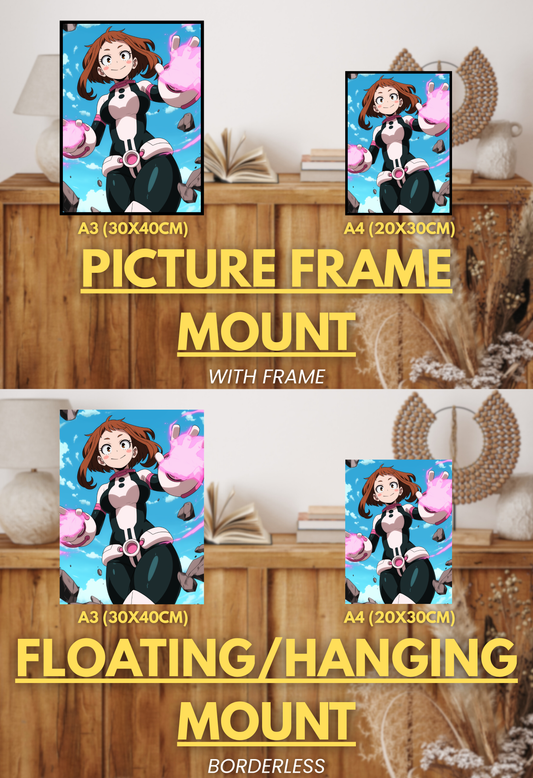 Symbol of Hope Series - 003 (Ochako-Inspired) | Premium Anime Metal Print — For True Collectors
